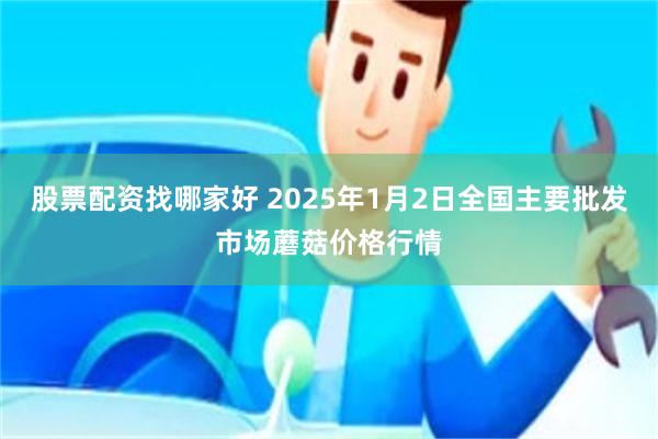 股票配资找哪家好 2025年1月2日全国主要批发市场蘑菇价格行情